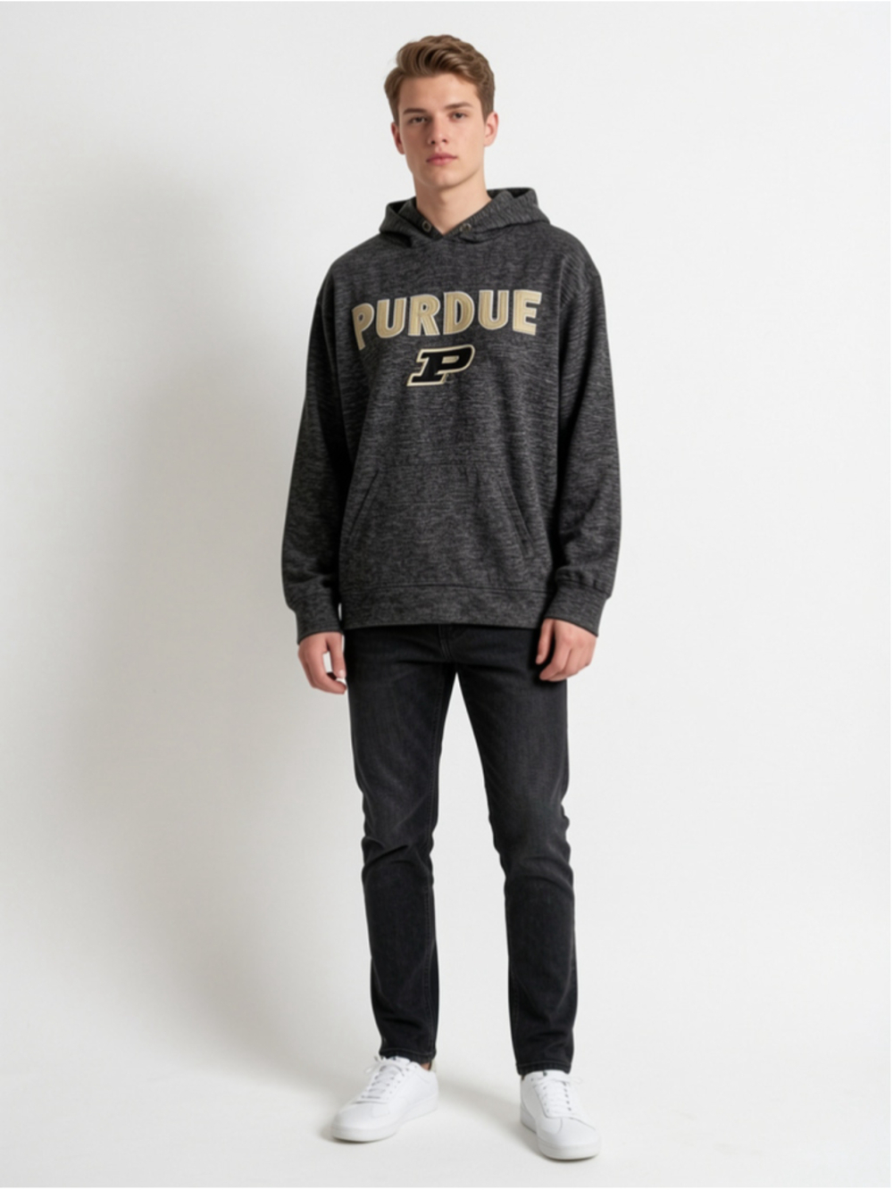 Men's Top of the World Gray Purdue Hoodie S